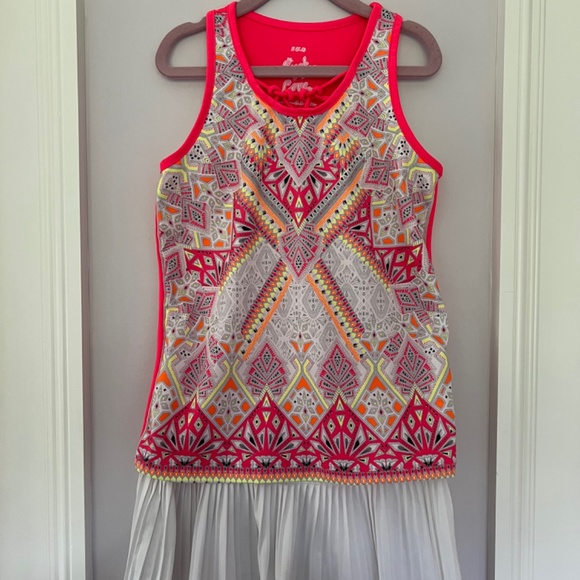 Girls Lucky In Love Tennis Tank and Pleated Skirt Size 7-8 - Picture 7 of 7